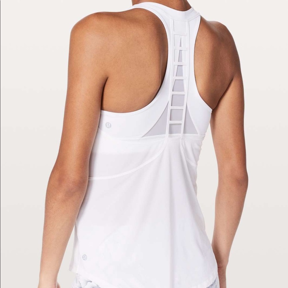 Lululemon breezy singlet pale pink 4
